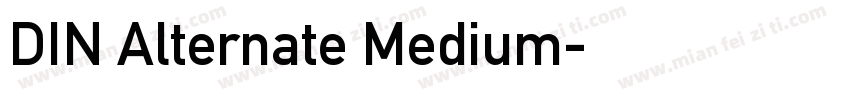 DIN Alternate Medium字体转换